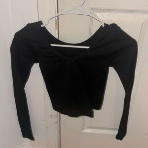 women’s aeropostale seamless black long sleeve
